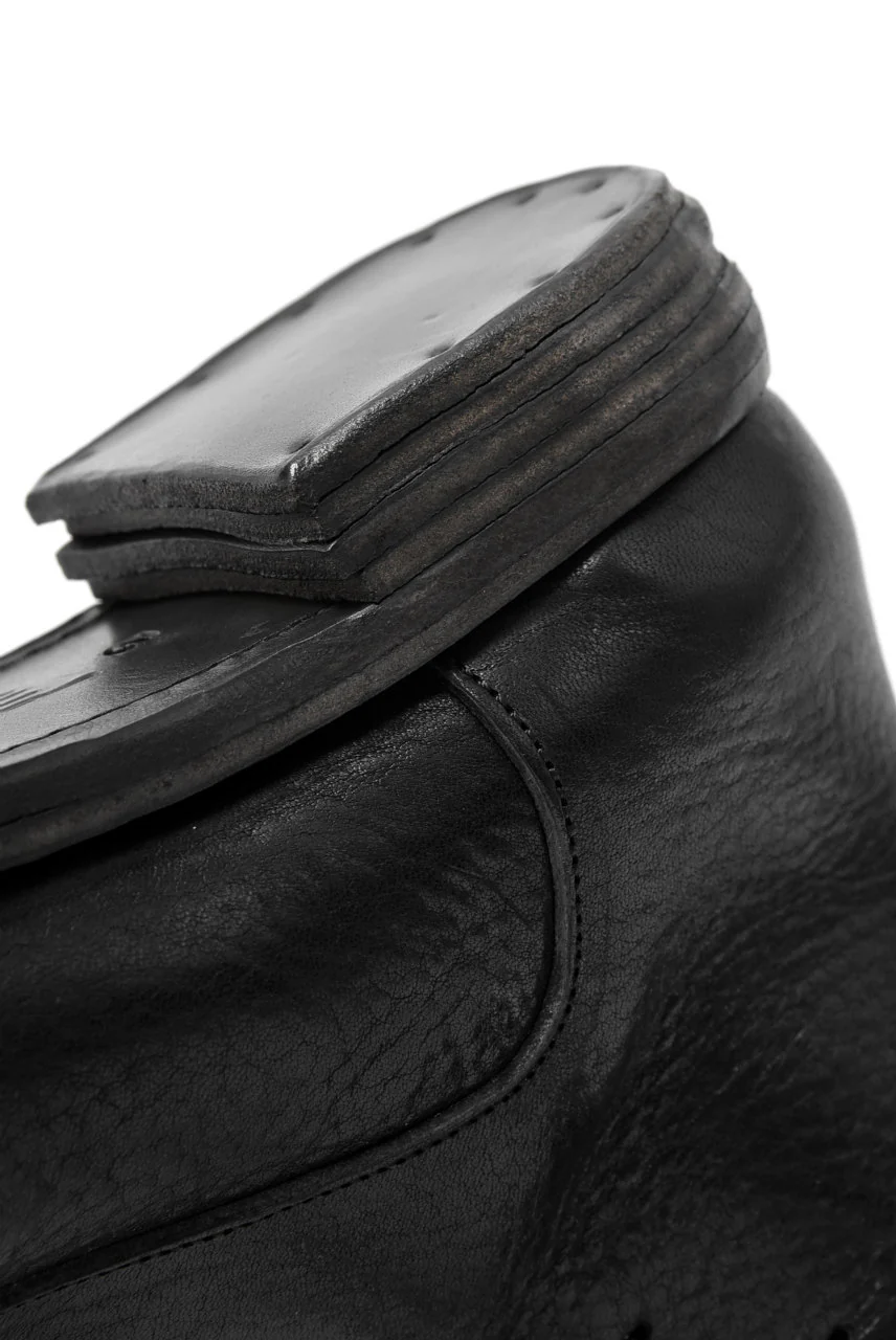 prtl x 4R4s exclusive Twisted Lace Boots / Waxy Steer "No4-2" (BLACK) - Image 28
