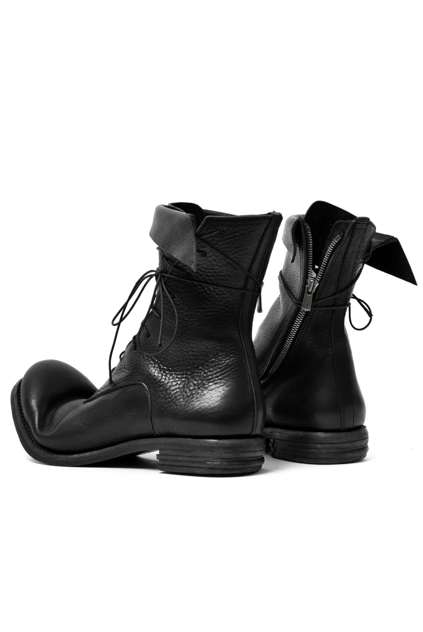 prtl x 4R4s exclusive Twisted Lace Boots / Waxy Steer "No4-2" (BLACK) - Image 3