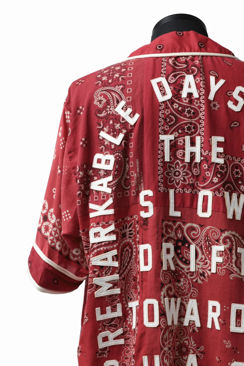 READYMADE BANDANA BASEBALL SHIRT (RED ASORT #A) - Image 10