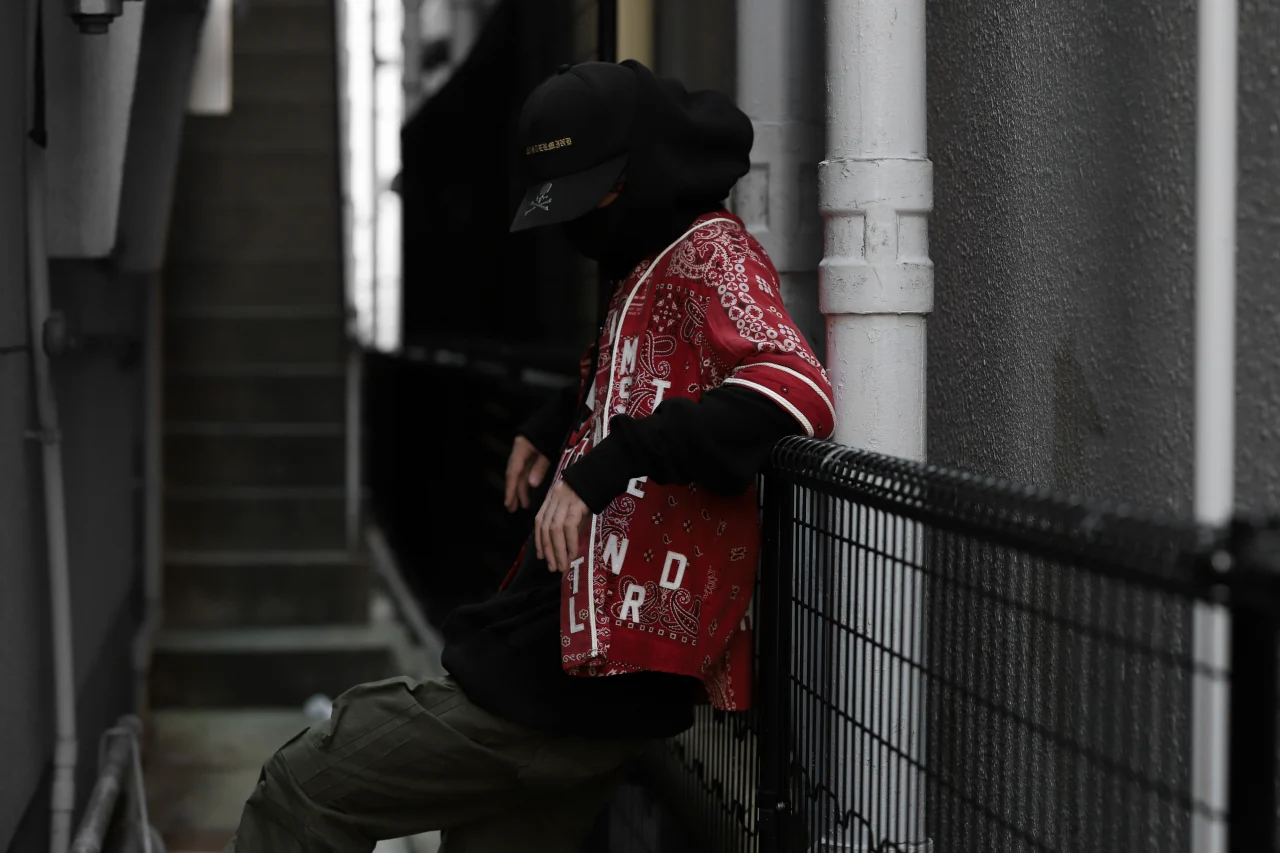 READYMADE BANDANA BASEBALL SHIRT (RED ASORT #A) - Image 15