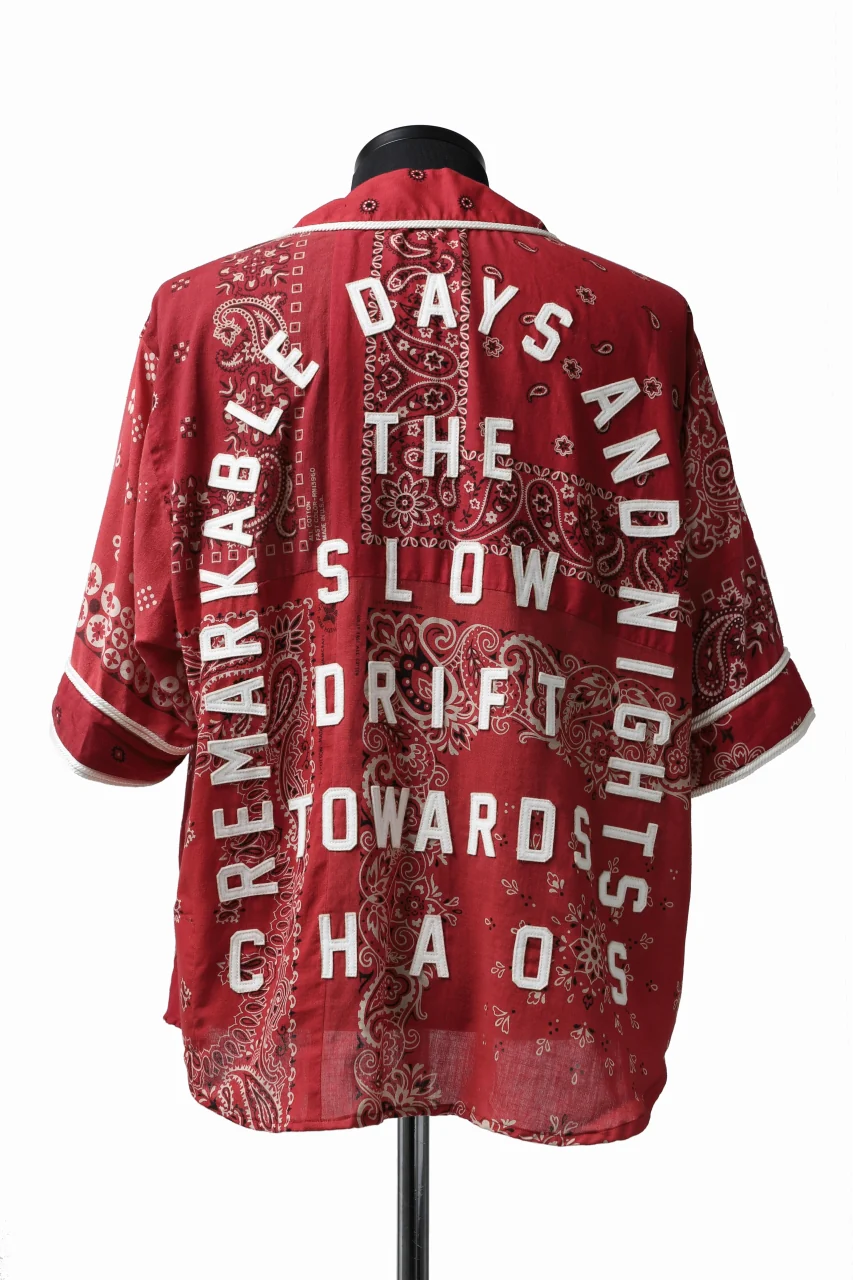 READYMADE BANDANA BASEBALL SHIRT (RED ASORT #A) - Image 3