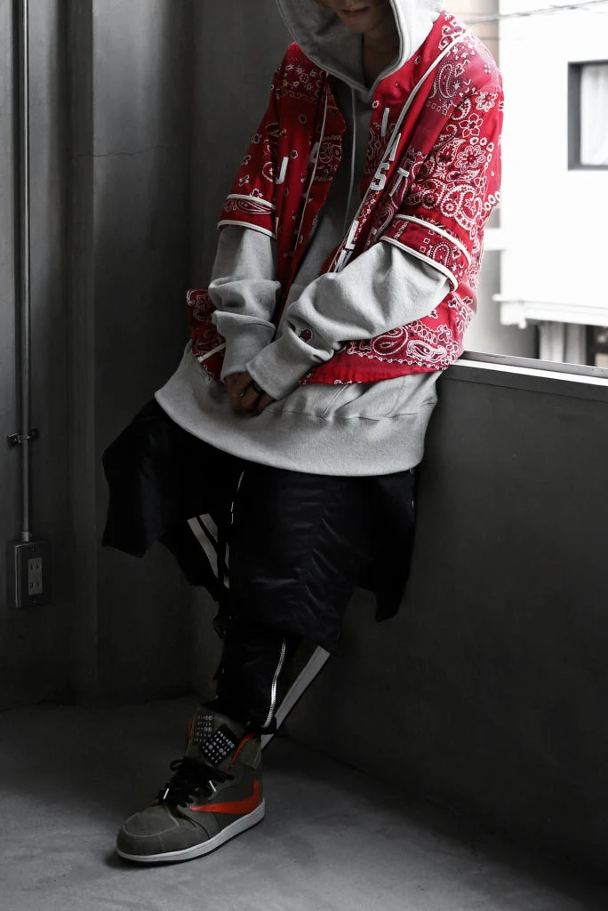 READYMADE BANDANA BASEBALL SHIRT (RED ASORT #B) - Image 15