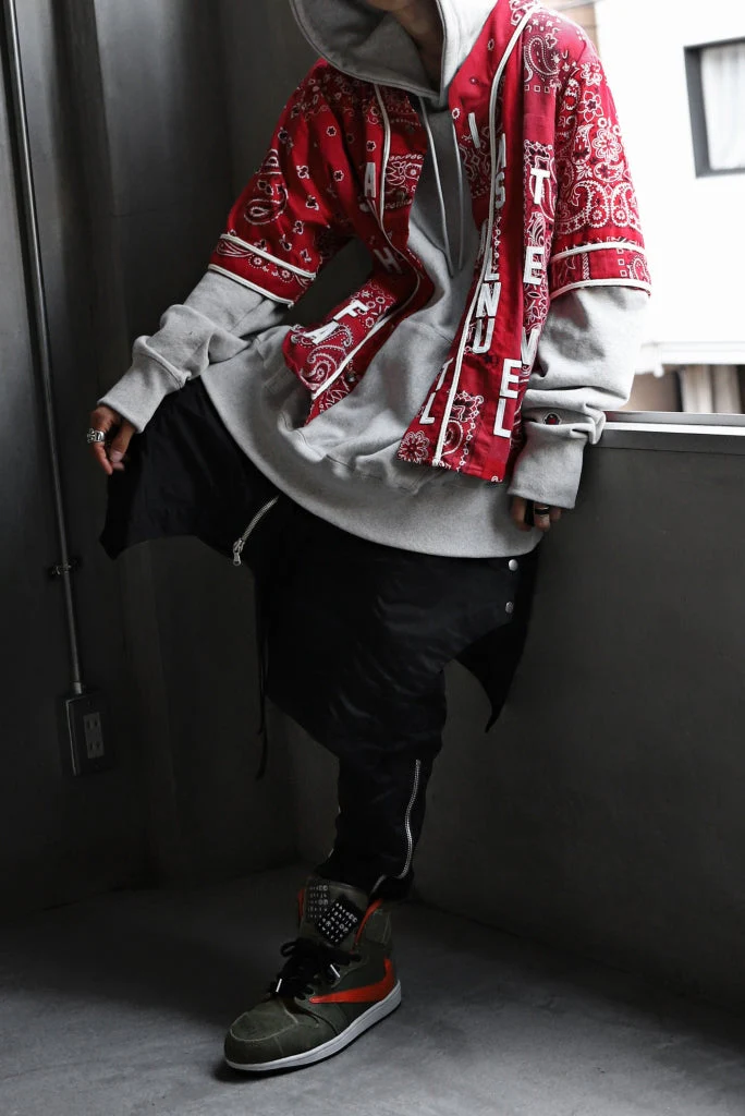 READYMADE BANDANA BASEBALL SHIRT (RED ASORT #B) - Image 17