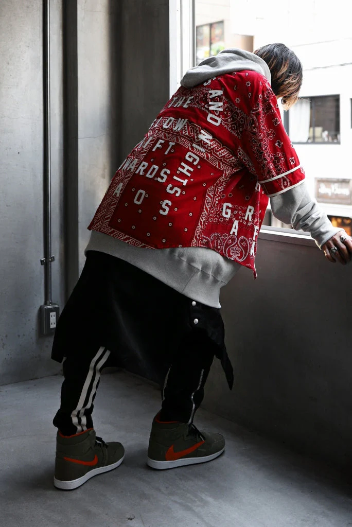 READYMADE BANDANA BASEBALL SHIRT (RED ASORT #B) - Image 18