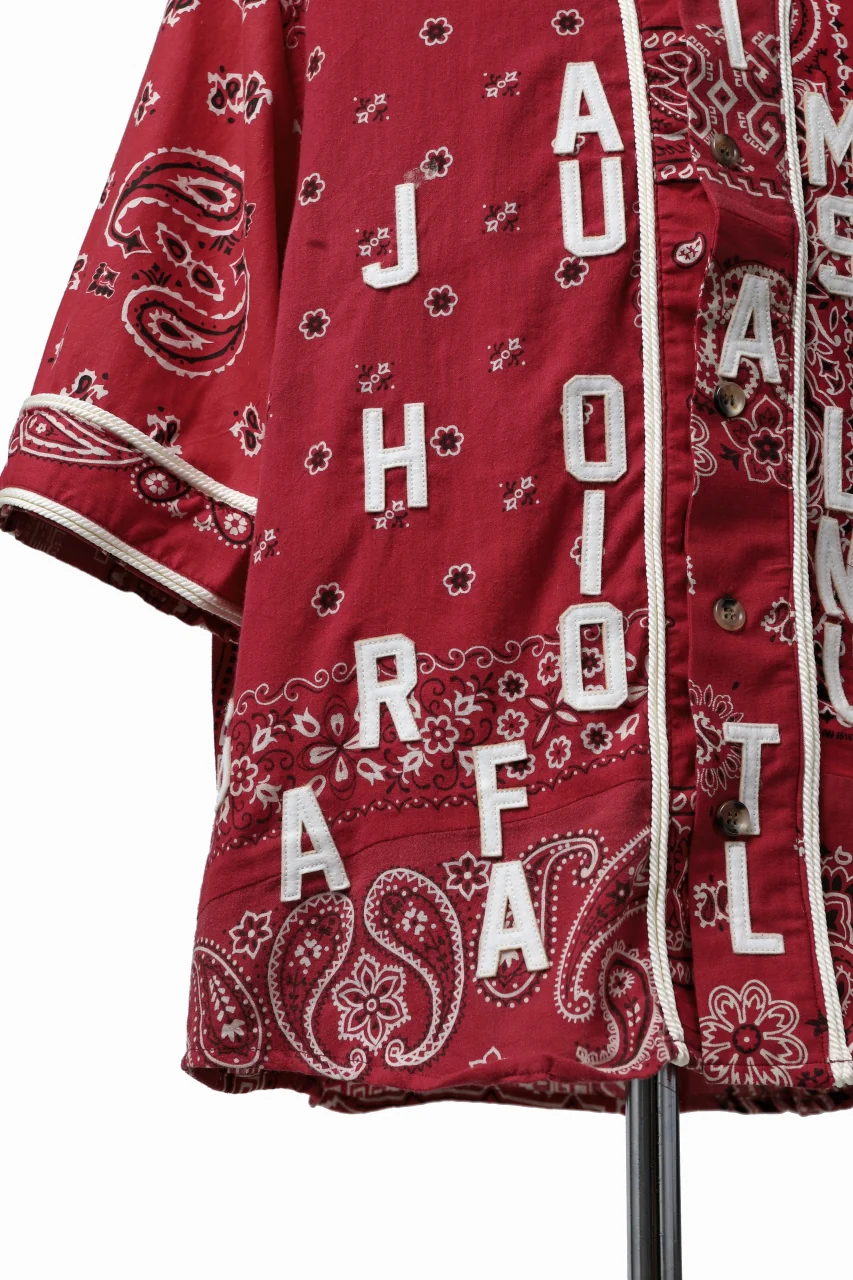 READYMADE BANDANA BASEBALL SHIRT (RED ASORT #B) - Image 19