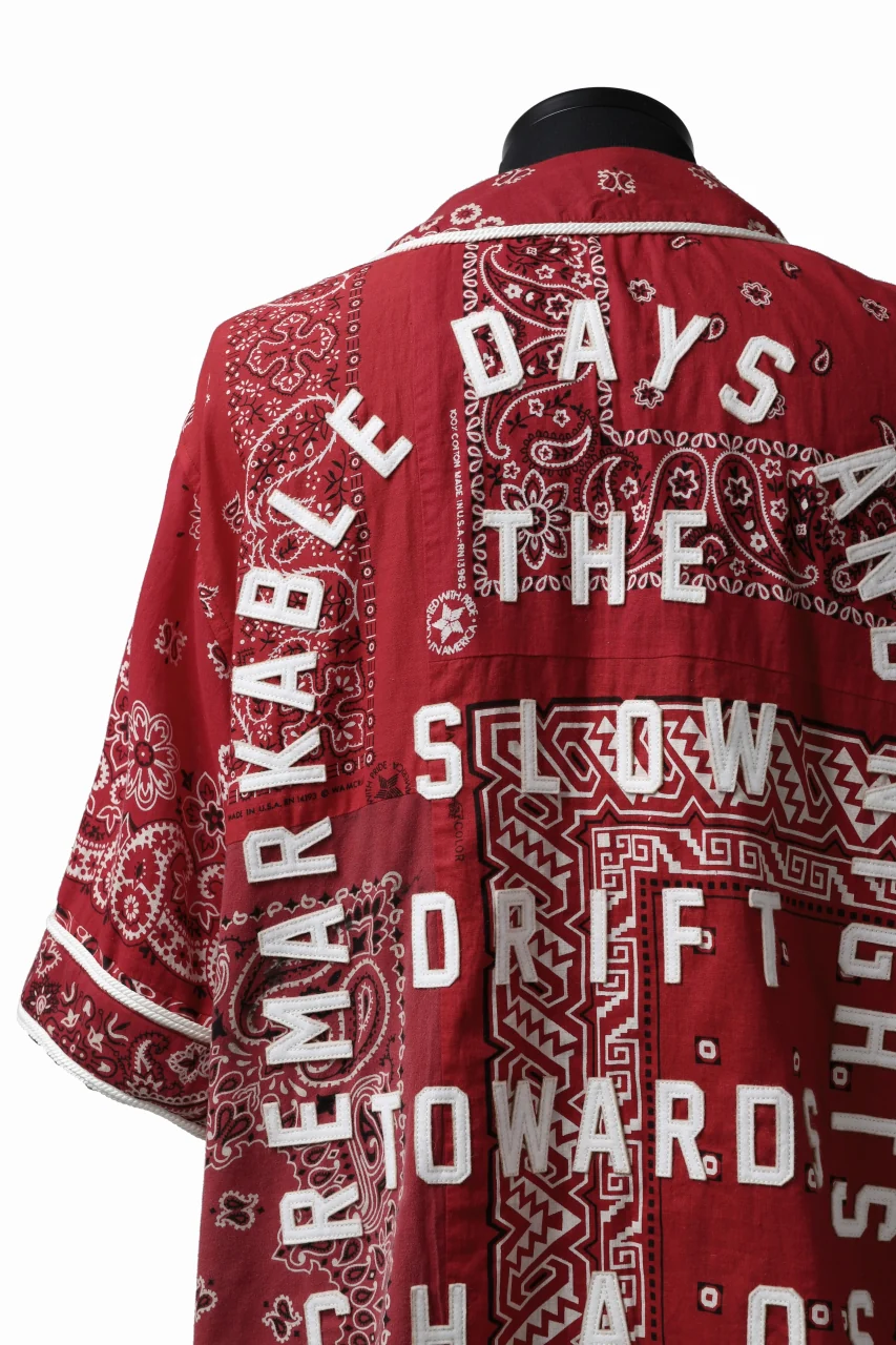 READYMADE BANDANA BASEBALL SHIRT (RED ASORT #B) - Image 22
