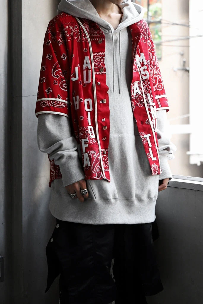 READYMADE BANDANA BASEBALL SHIRT (RED ASORT #B) - Image 4