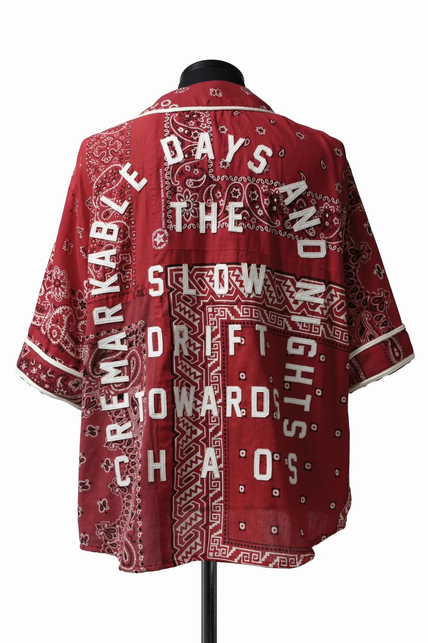 READYMADE BANDANA BASEBALL SHIRT (RED ASORT #B) - Image 8