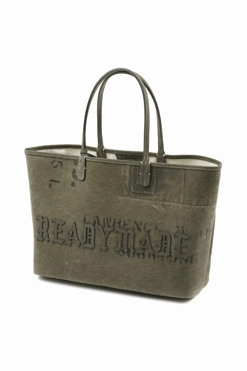 READYMADE CALI DOROTHY BAG MEDIUM - Remade from Vintage Military Canvas (KHAKI #A) - Image 2