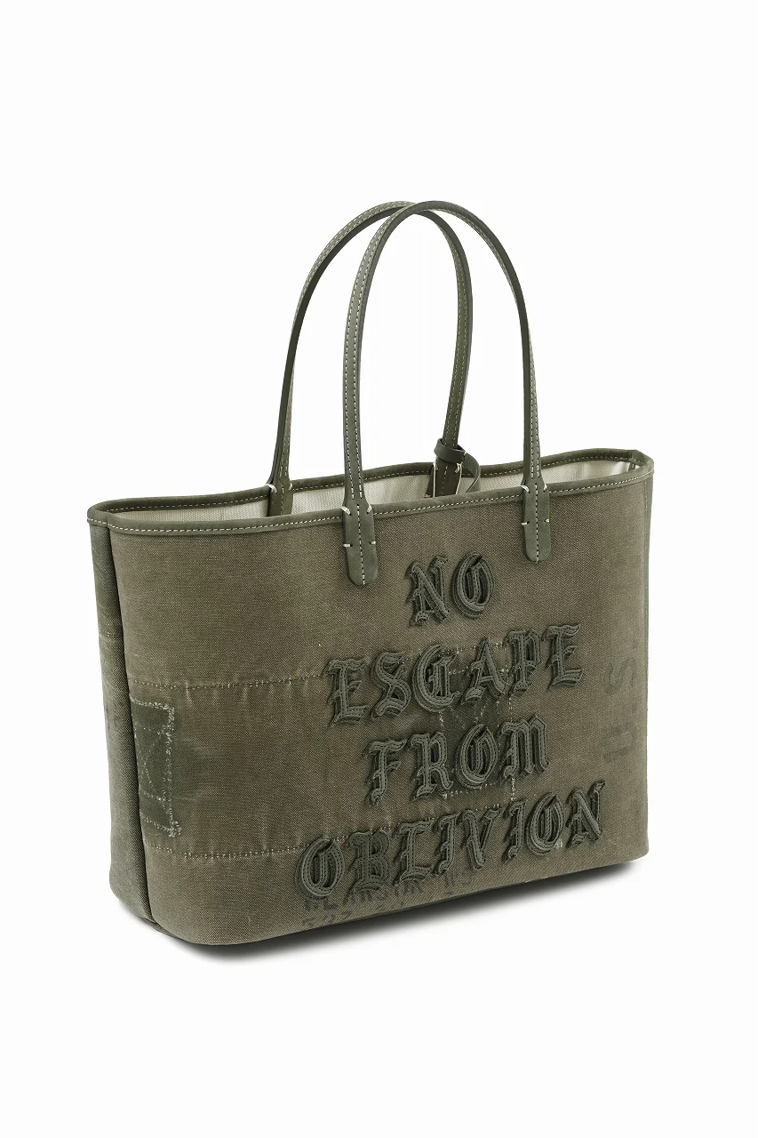 READYMADE CALI DOROTHY BAG MEDIUM - Remade from Vintage Military Canvas (KHAKI #A) - Image 4