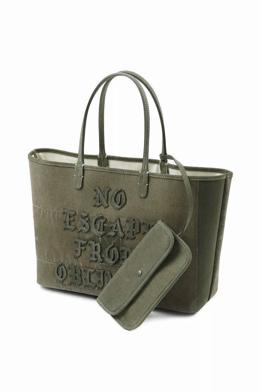 READYMADE CALI DOROTHY BAG MEDIUM - Remade from Vintage Military Canvas (KHAKI #A) - Image 5