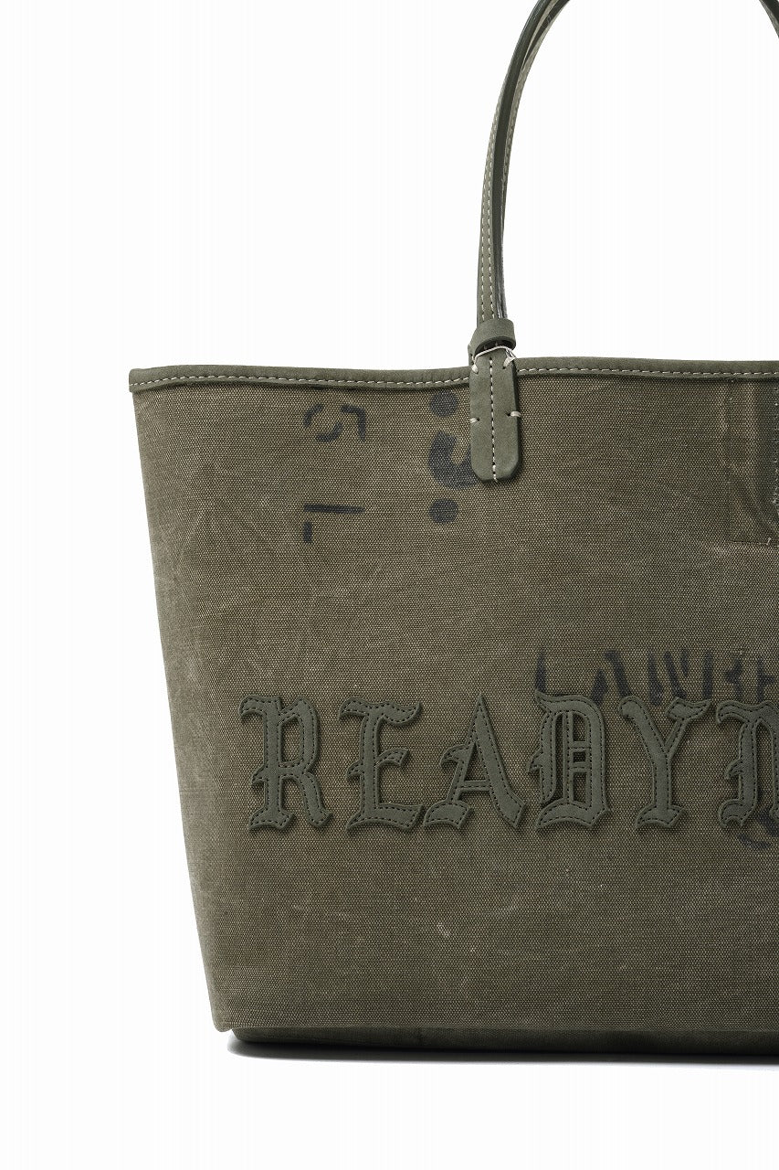 READYMADE CALI DOROTHY BAG MEDIUM - Remade from Vintage Military Canvas (KHAKI #A) - Image 6