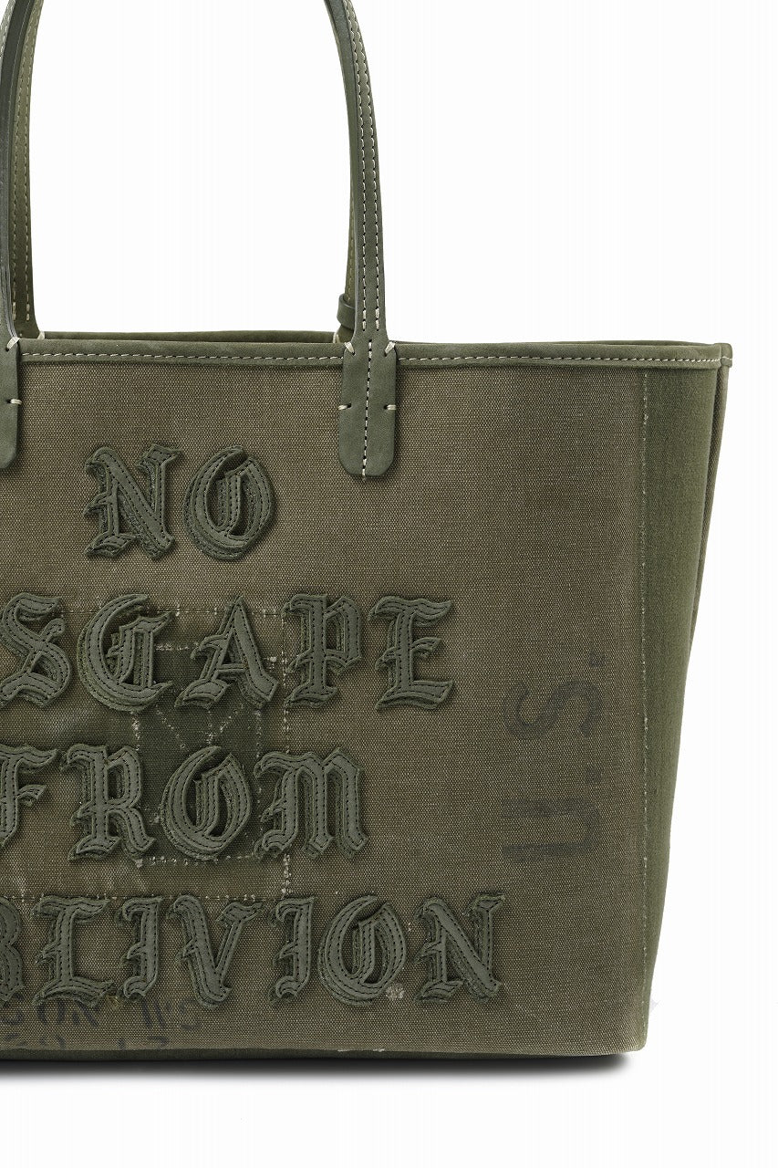 READYMADE CALI DOROTHY BAG MEDIUM - Remade from Vintage Military Canvas (KHAKI #A) - Image 8