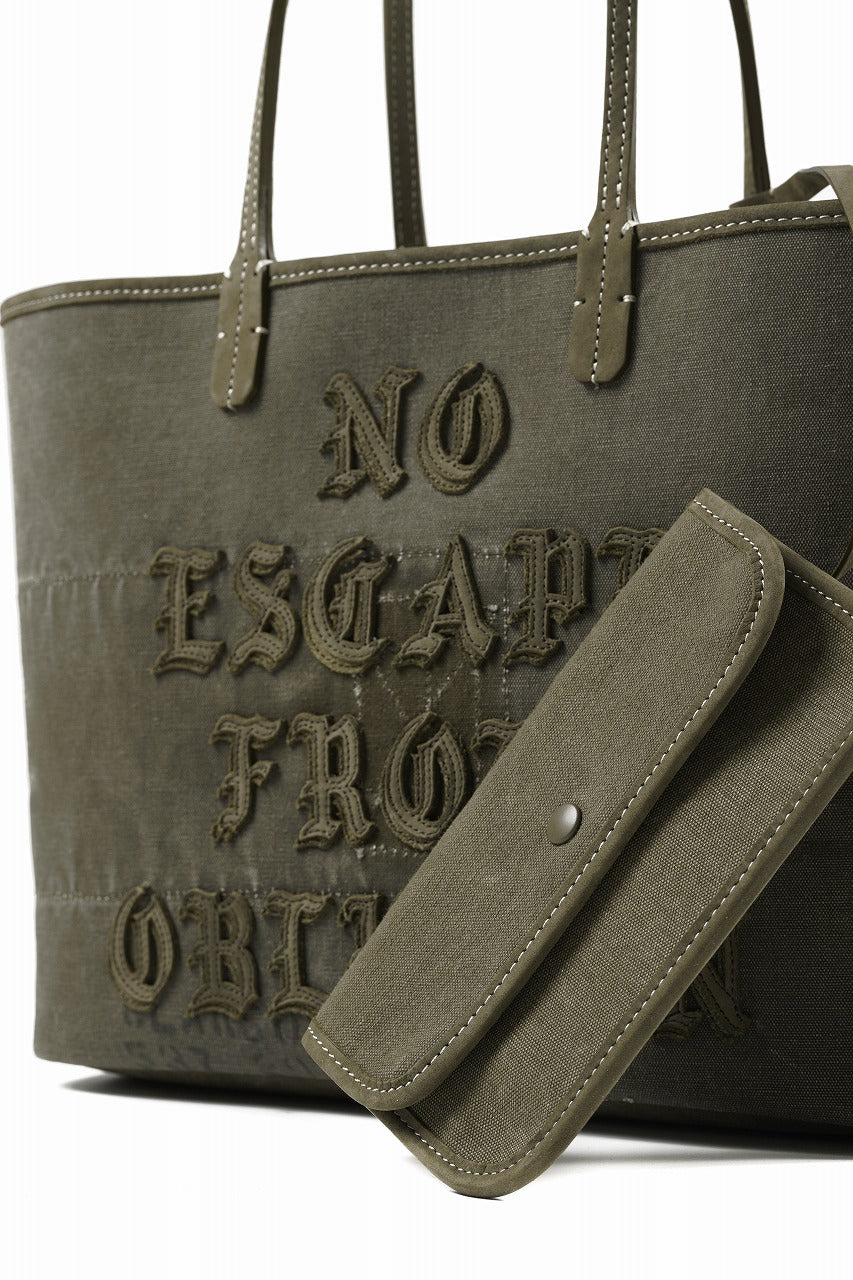 READYMADE CALI DOROTHY BAG MEDIUM - Remade from Vintage Military Canvas (KHAKI #A) - Image 9