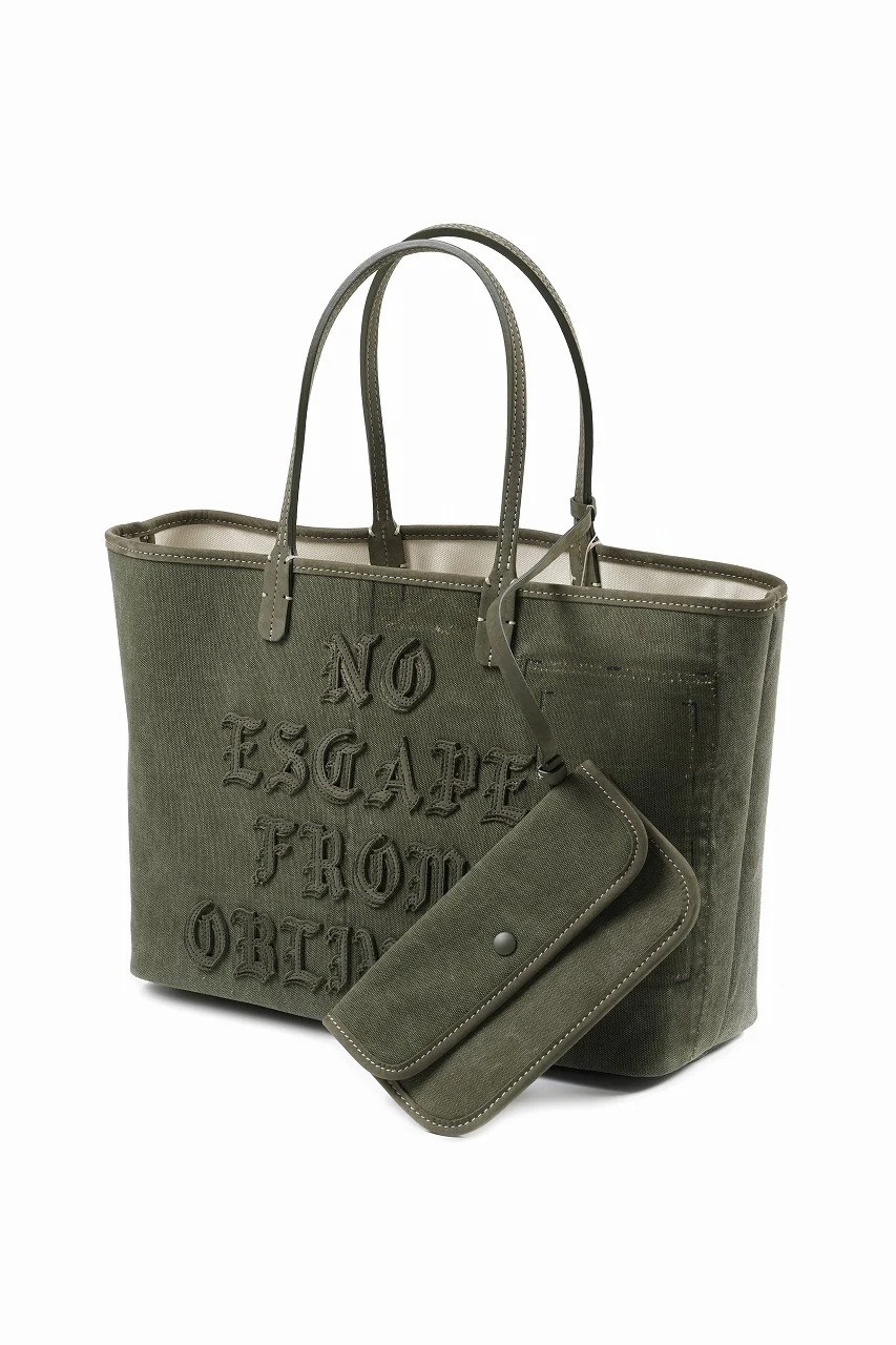 READYMADE CALI DOROTHY BAG MEDIUM - Remade from Vintage Military Canvas (KHAKI #B) - Image 5