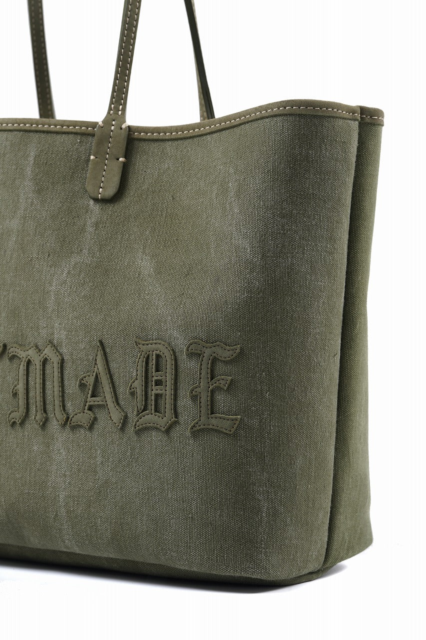 READYMADE CALI DOROTHY BAG MEDIUM - Remade from Vintage Military Canvas (KHAKI #B) - Image 7