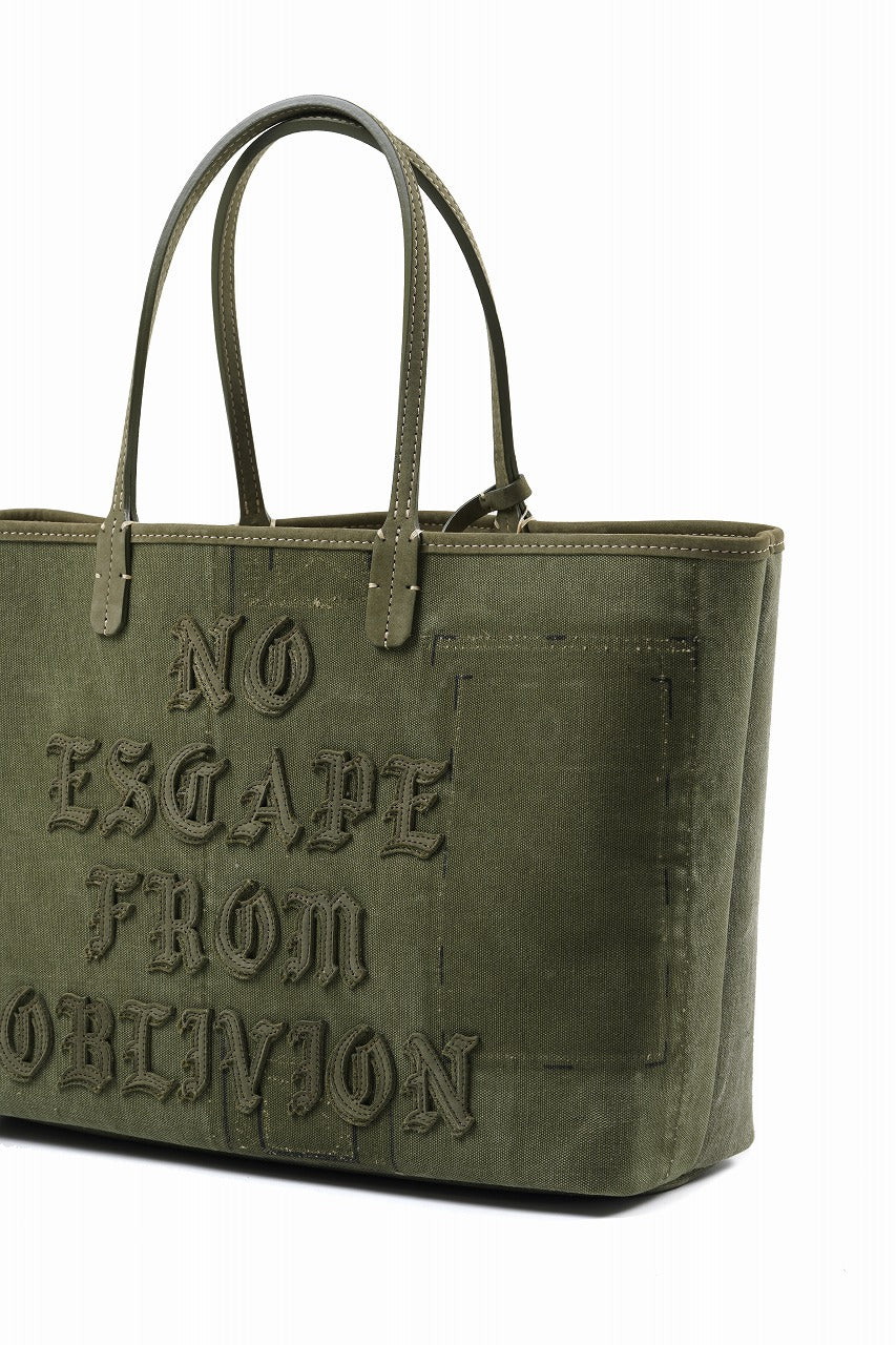 READYMADE CALI DOROTHY BAG MEDIUM - Remade from Vintage Military Canvas (KHAKI #B) - Image 8