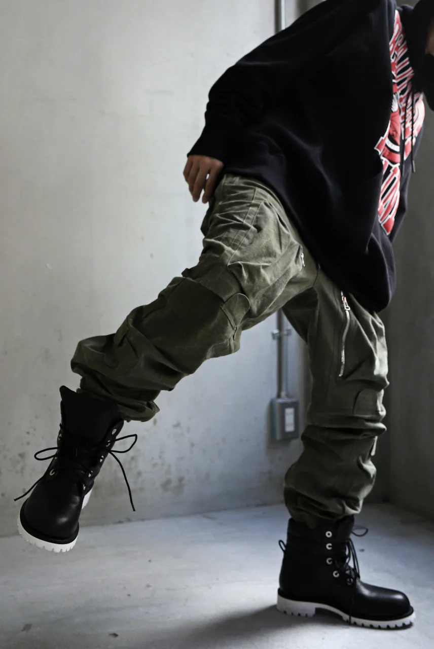 READYMADE CARGO PANTS (KHAKI GREEN #B) - Image 20