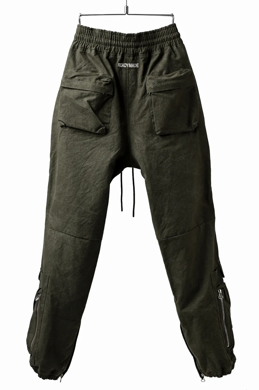 READYMADE CARGO PANTS (KHAKI GREEN #B) - Image 3