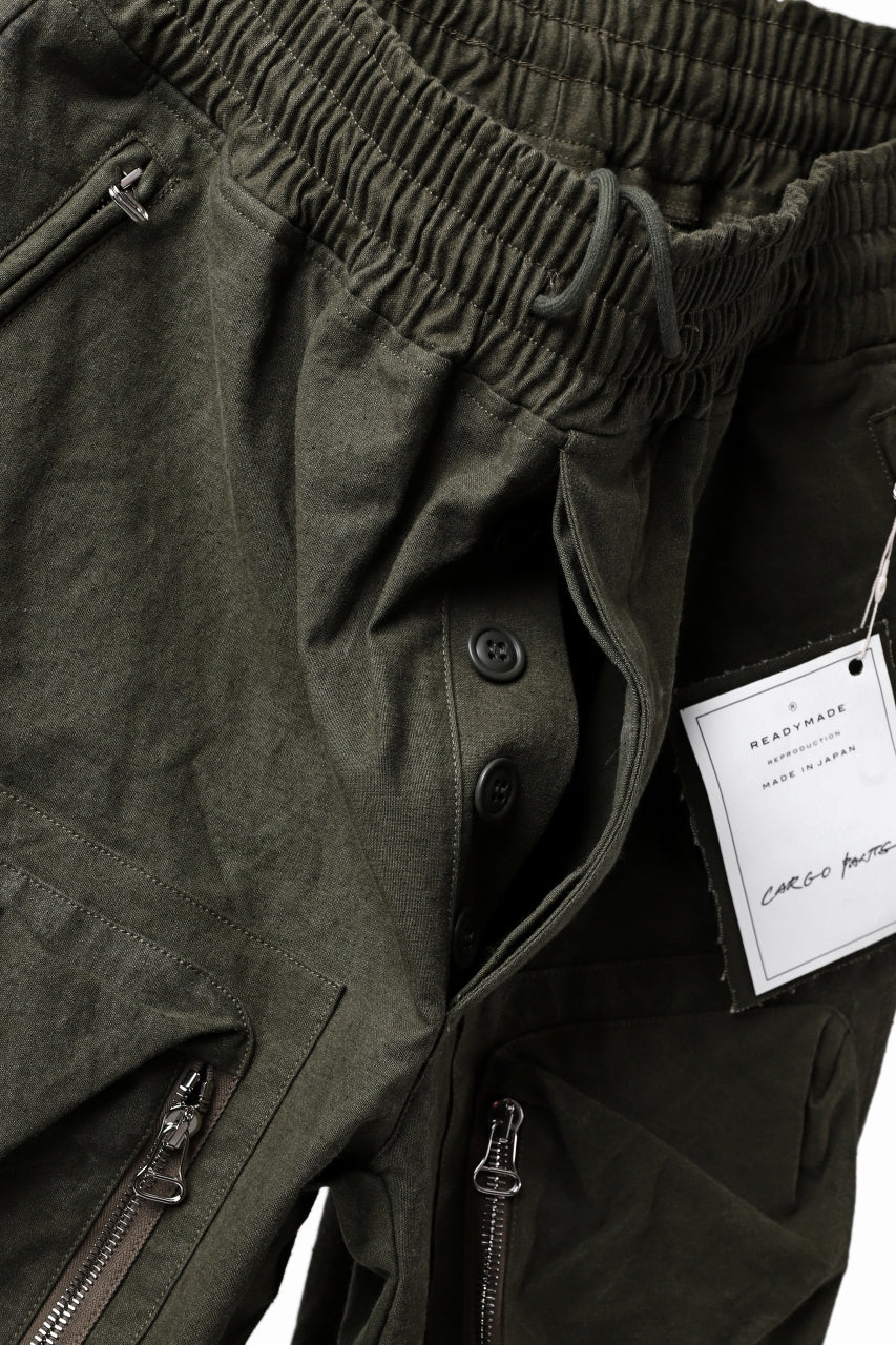 READYMADE CARGO PANTS (KHAKI GREEN #B) - Image 7