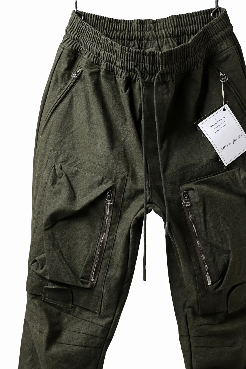 READYMADE CARGO PANTS (KHAKI GREEN #C) - Image 10