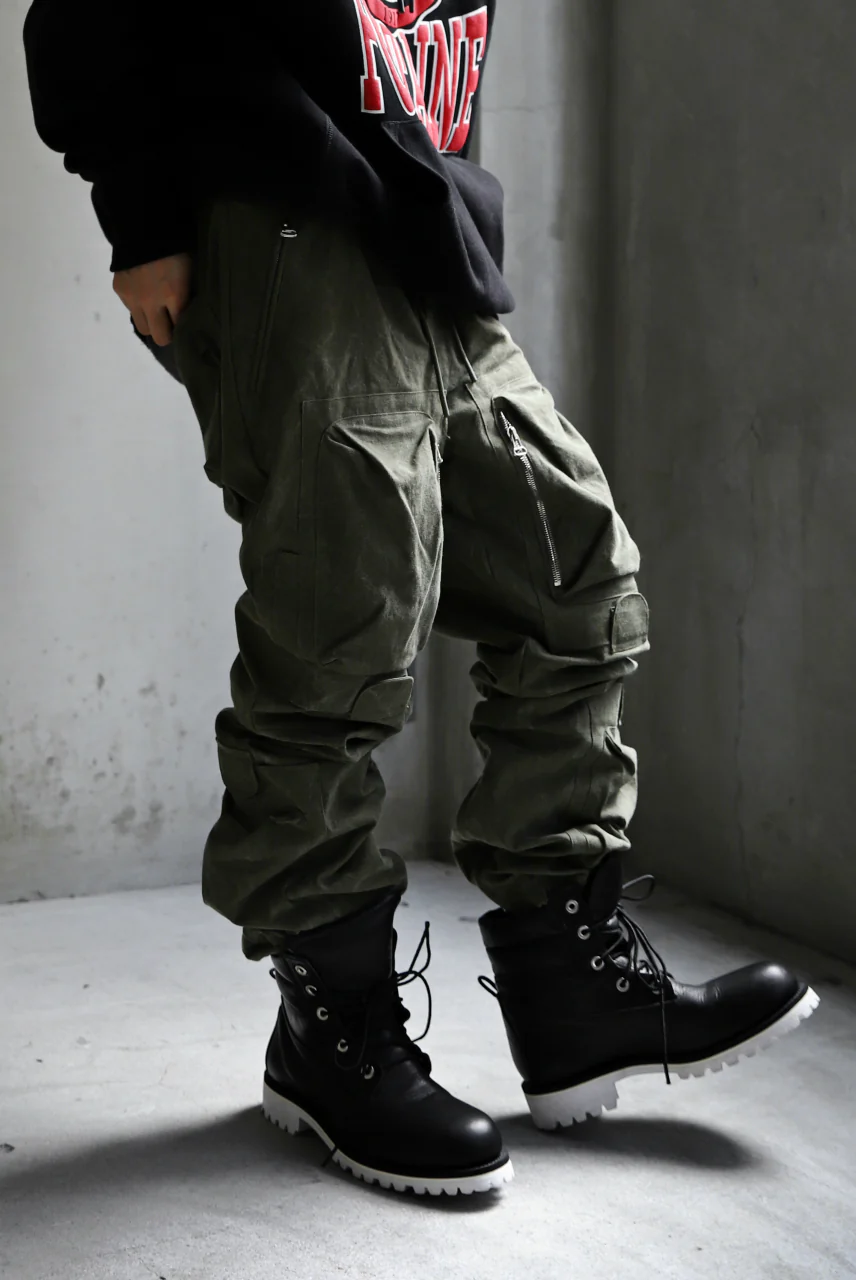READYMADE CARGO PANTS (KHAKI GREEN #C) - Image 25
