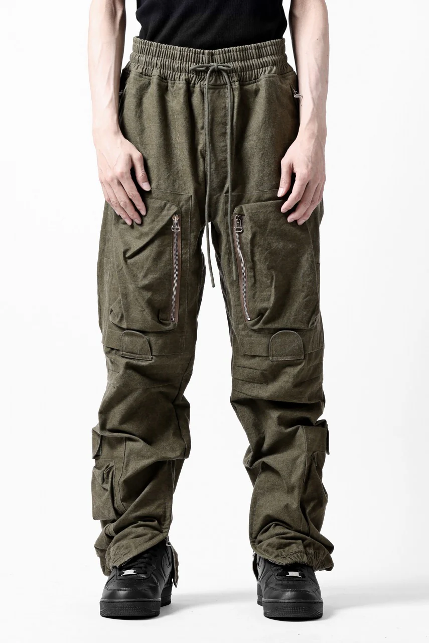 READYMADE CARGO PANTS (KHAKI GREEN #C) - Image 3