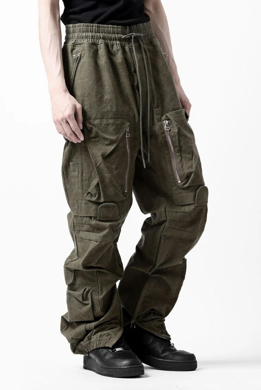 READYMADE CARGO PANTS (KHAKI GREEN #C) - Image 4