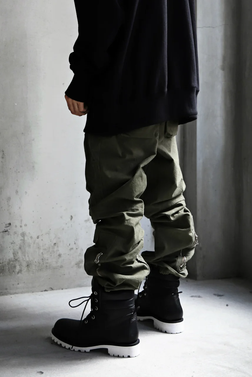 READYMADE CARGO PANTS (KHAKI GREEN #D) - Image 21