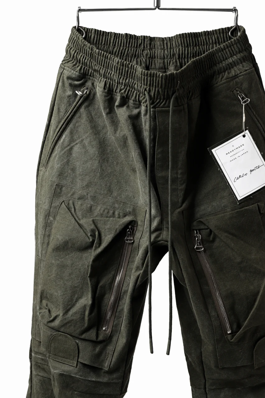READYMADE CARGO PANTS (KHAKI GREEN #D) - Image 4