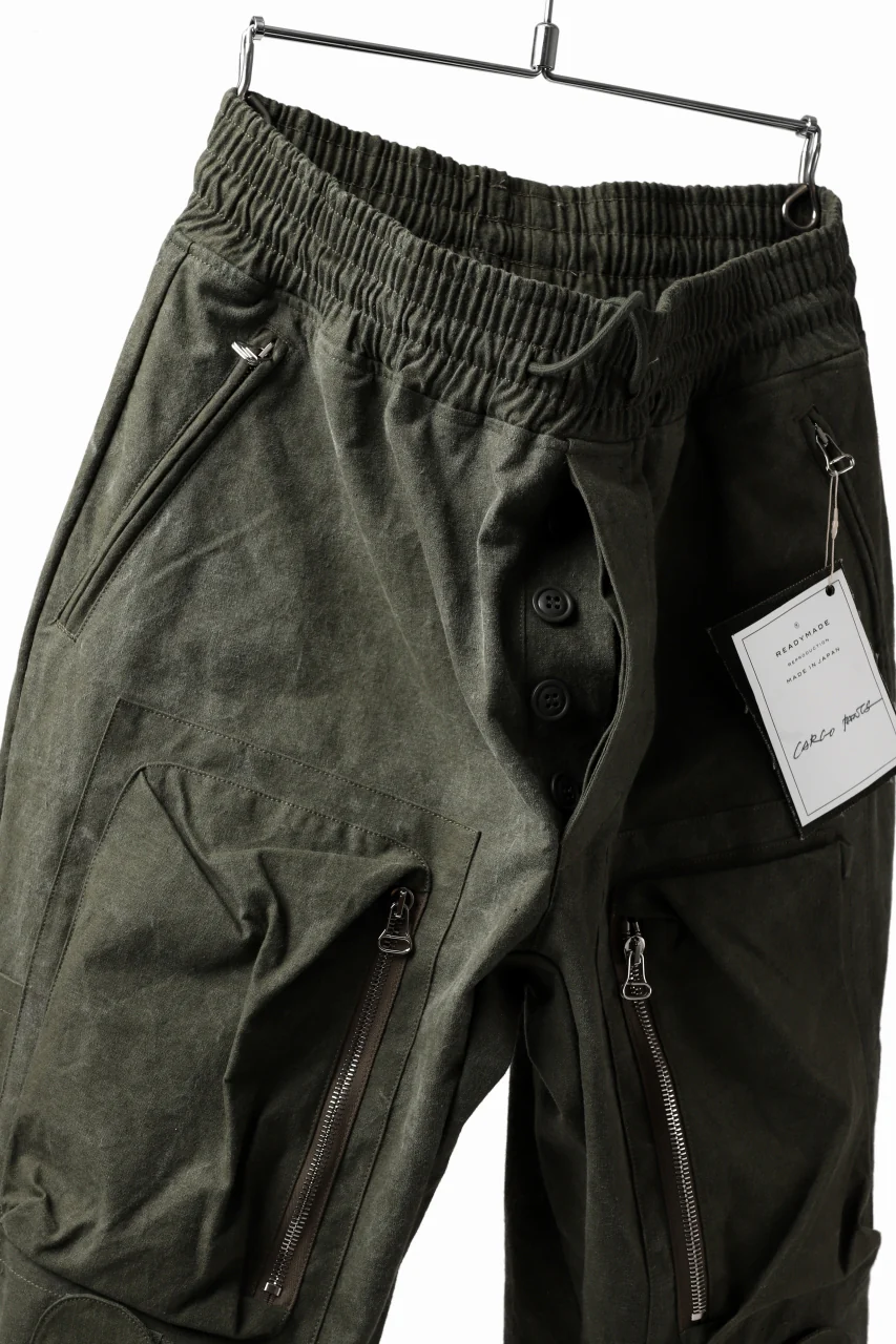 READYMADE CARGO PANTS (KHAKI GREEN #D) - Image 6