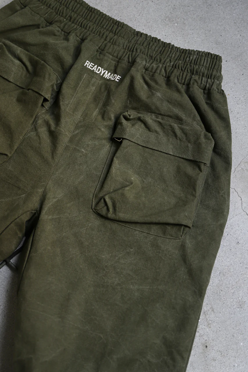 READYMADE CARGO PANTS (KHAKI GREEN #E) - Image 4