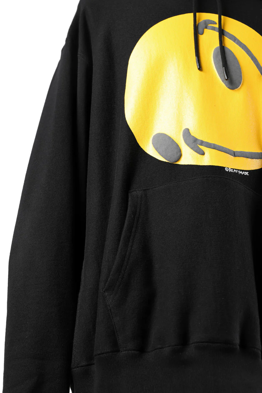READYMADE COLLAPSED FACE HOODIE (BLACK) - Image 7
