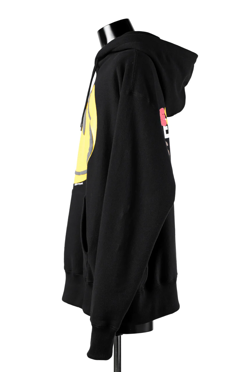 READYMADE COLLAPSED FACE HOODIE (BLACK) - Image 9