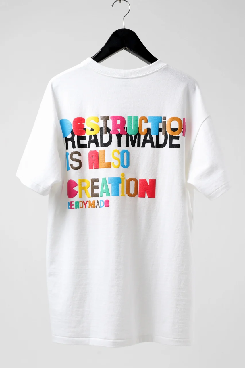 READYMADE COLLAPSED FACE TEE (WHITE) - Image 2