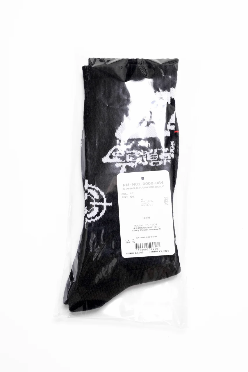 READYMADE CREW SOCKS CLF (BLACK) - Image 7