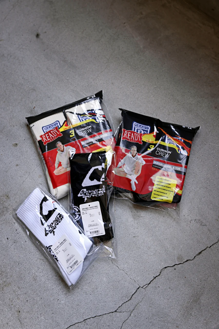 READYMADE CREW SOCKS CLF (BLACK) - Image 9