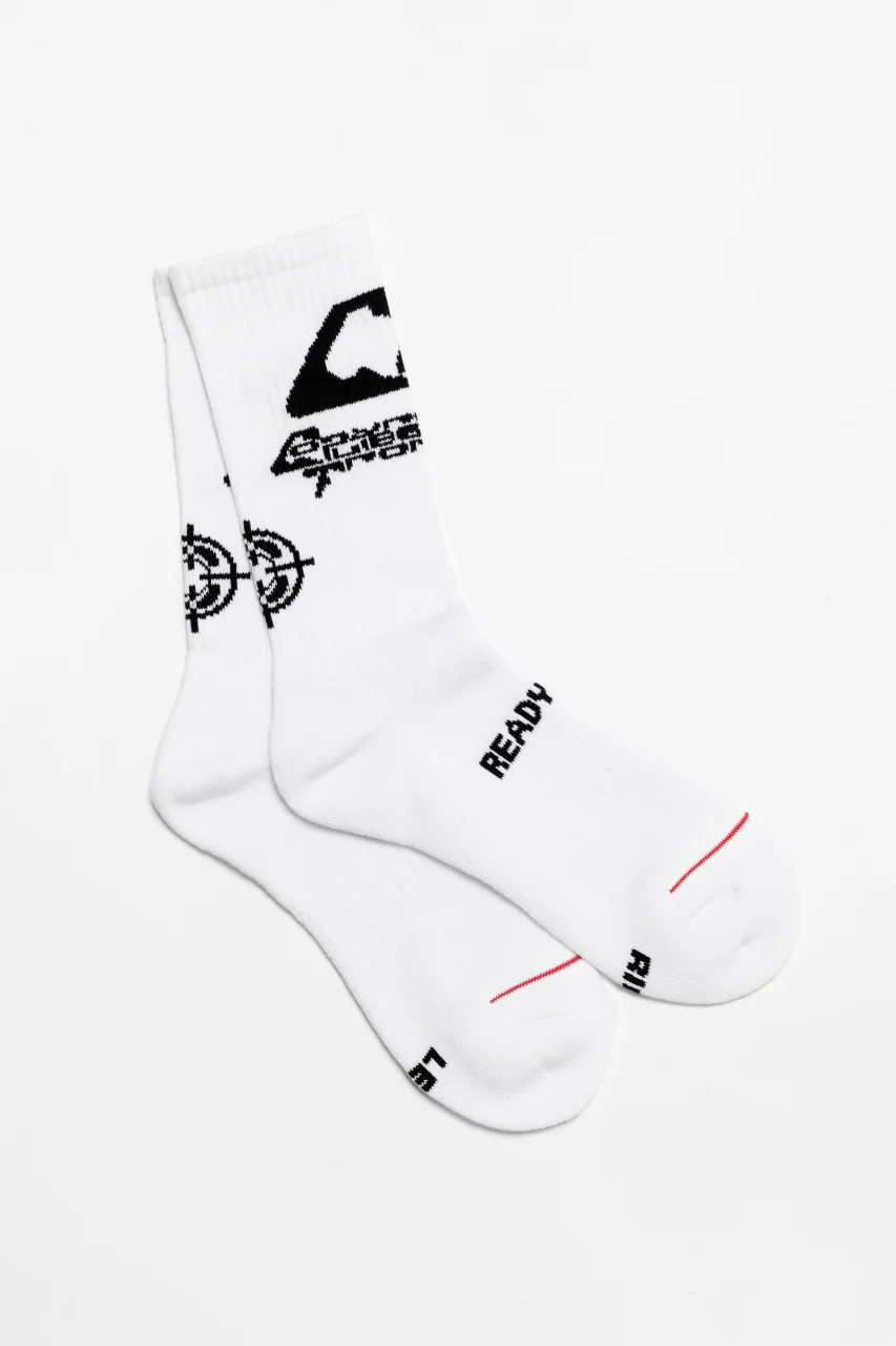 READYMADE CREW SOCKS CLF (WHITE) - Image 2