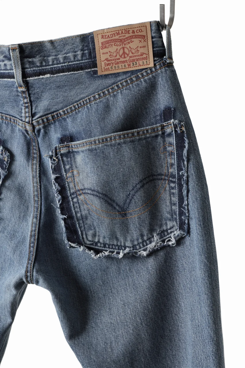 READYMADE DENIM PANTS - FLARE / (BLUE #D) - Image 11