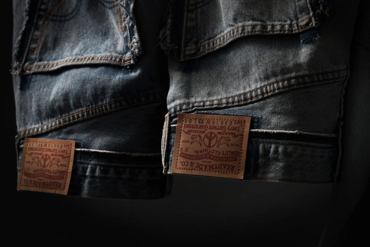 READYMADE DENIM PANTS - FLARE / (BLUE #G) - Image 34