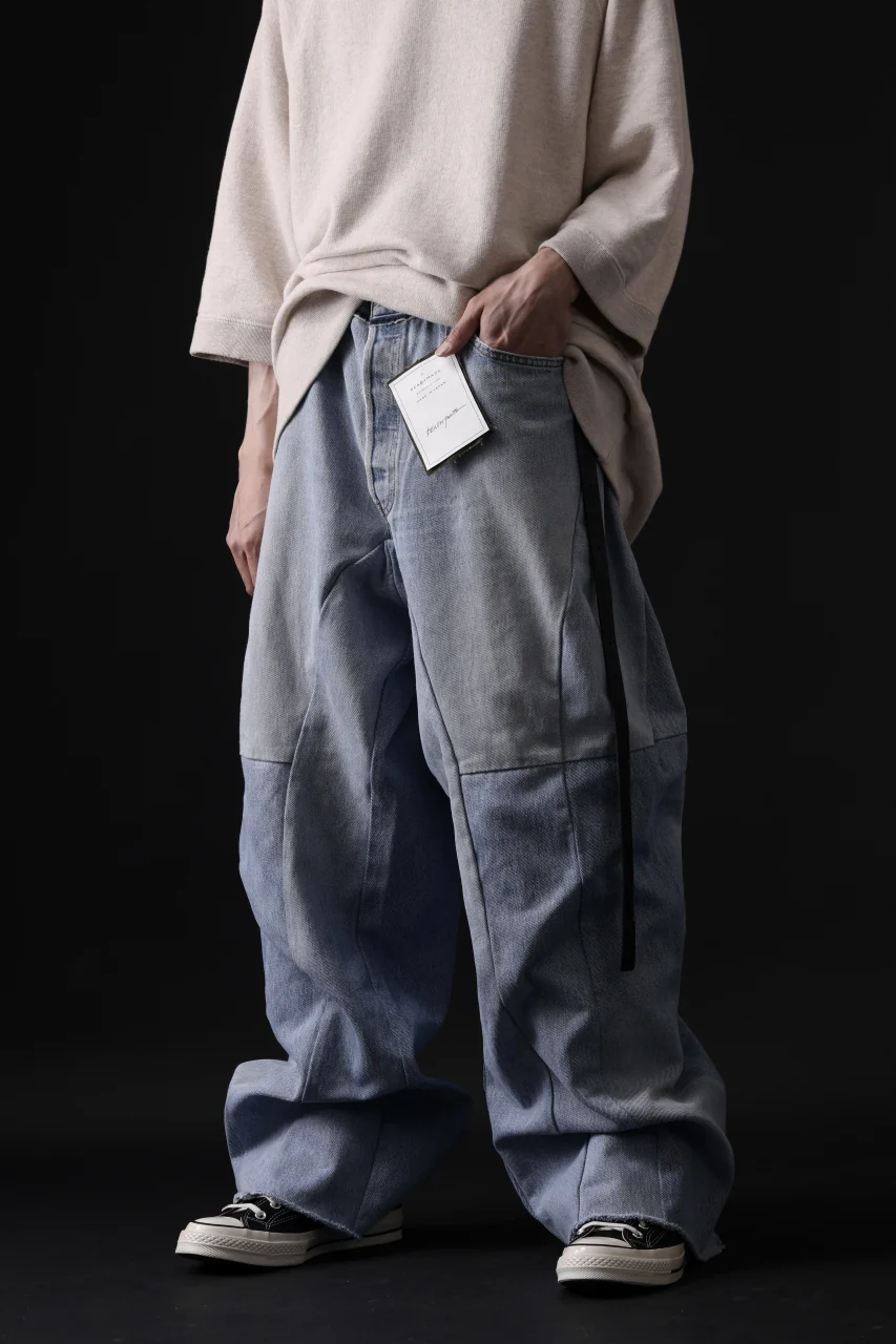 READYMADE DENIM PANTS (WIDE) / (BLUE #A) - Image 13