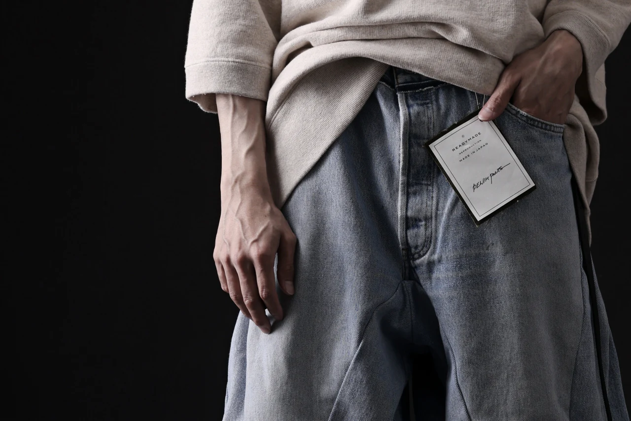READYMADE DENIM PANTS (WIDE) / (BLUE #A) - Image 26