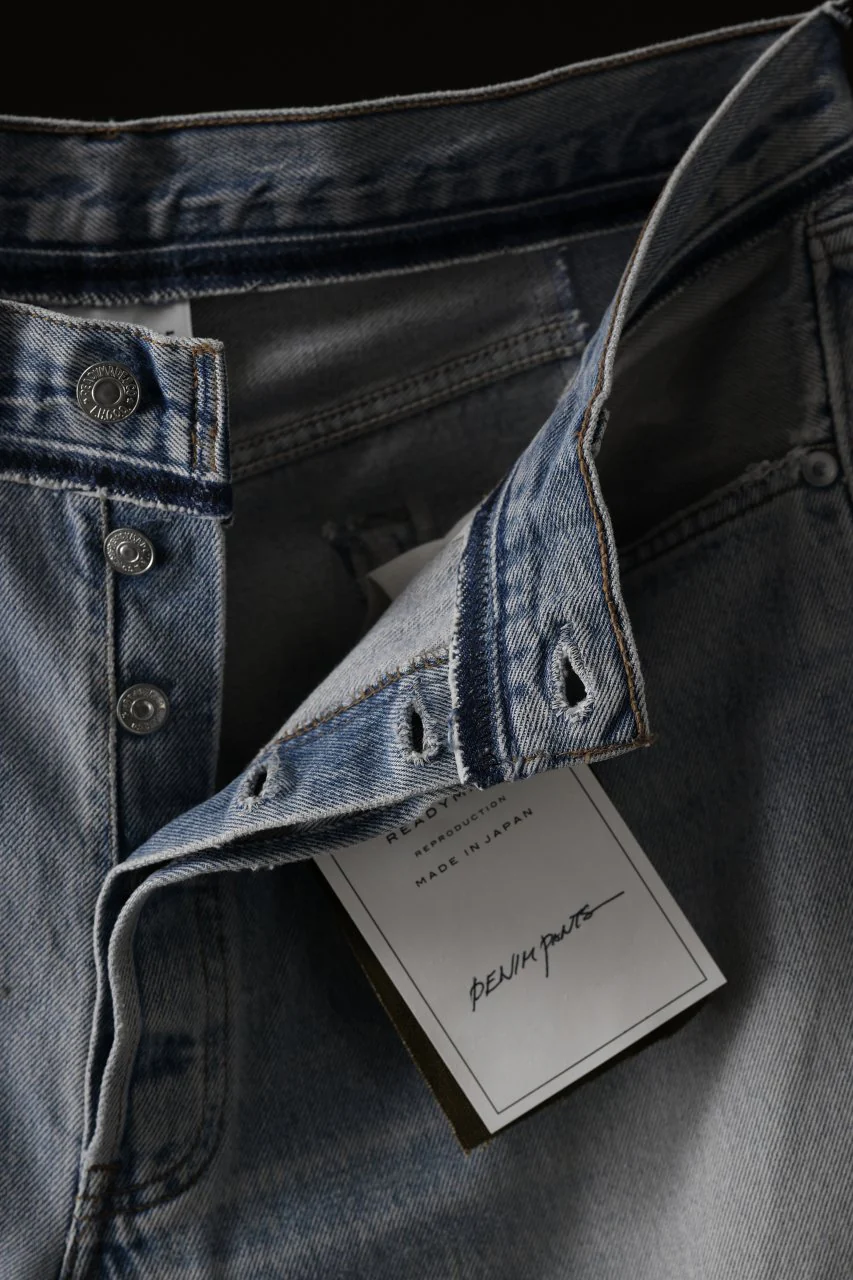 READYMADE DENIM PANTS (WIDE) / (BLUE #A) - Image 8