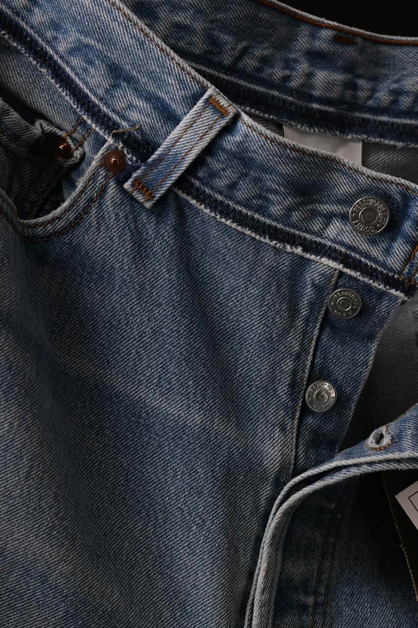 READYMADE DENIM PANTS (WIDE) / (BLUE #B) - Image 5