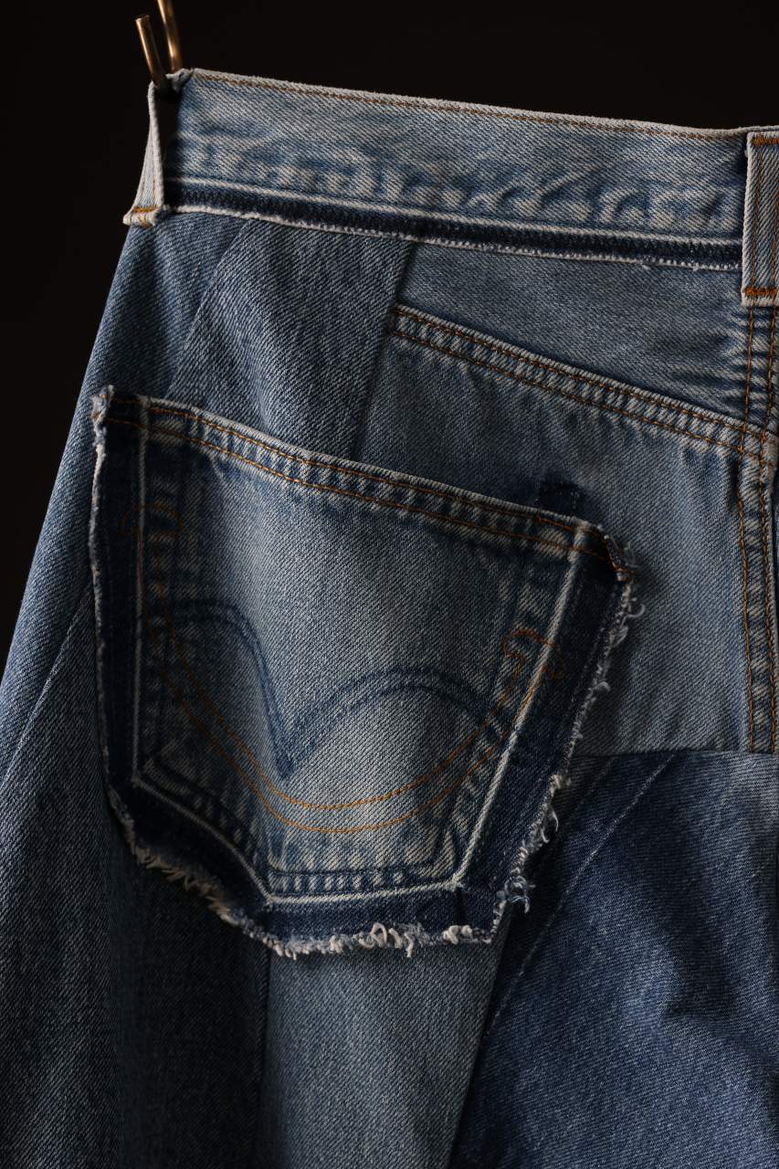 READYMADE DENIM PANTS (WIDE) / (BLUE #B) - Image 8