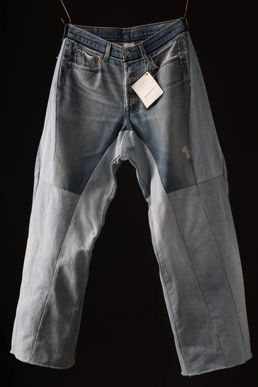 READYMADE DENIM PANTS (WIDE) / (BLUE #C) - Image 2