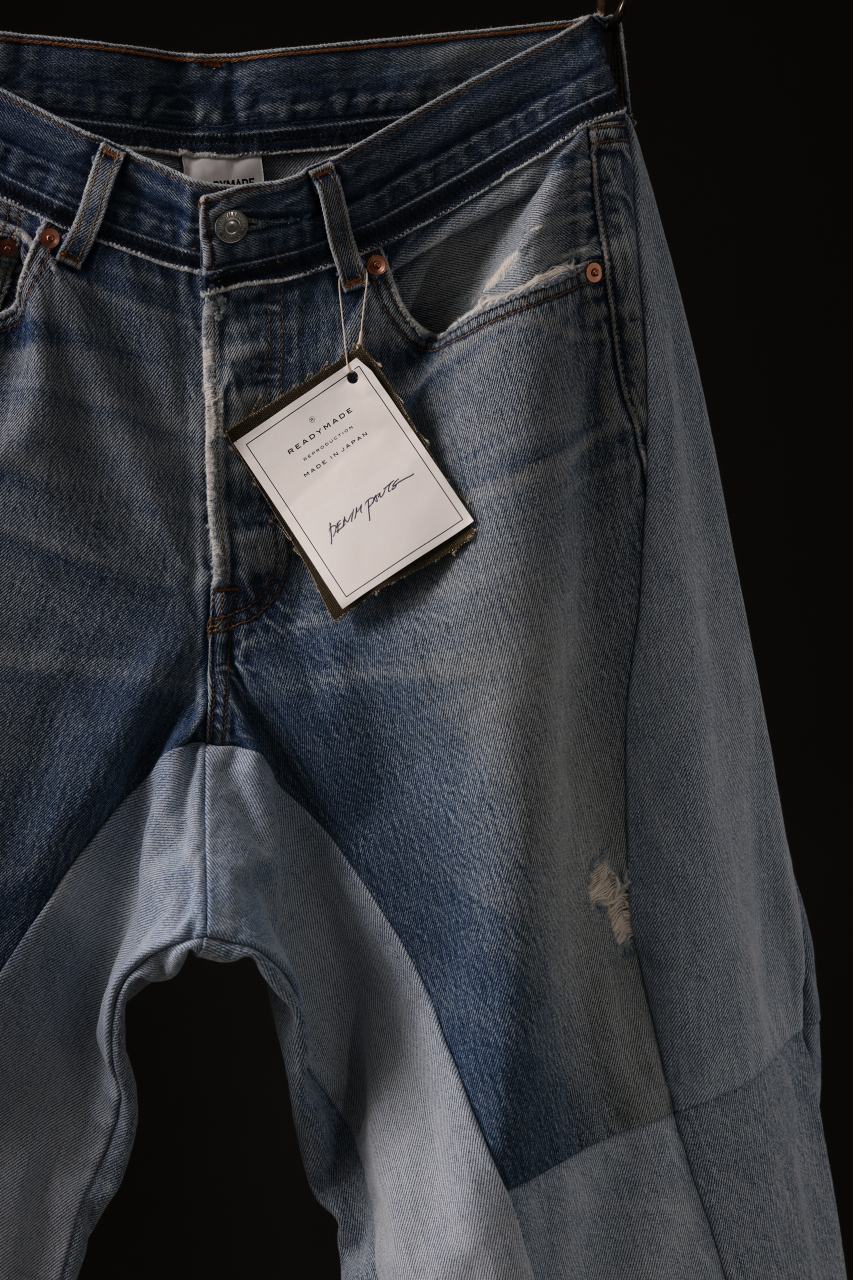 READYMADE DENIM PANTS (WIDE) / (BLUE #C) - Image 4
