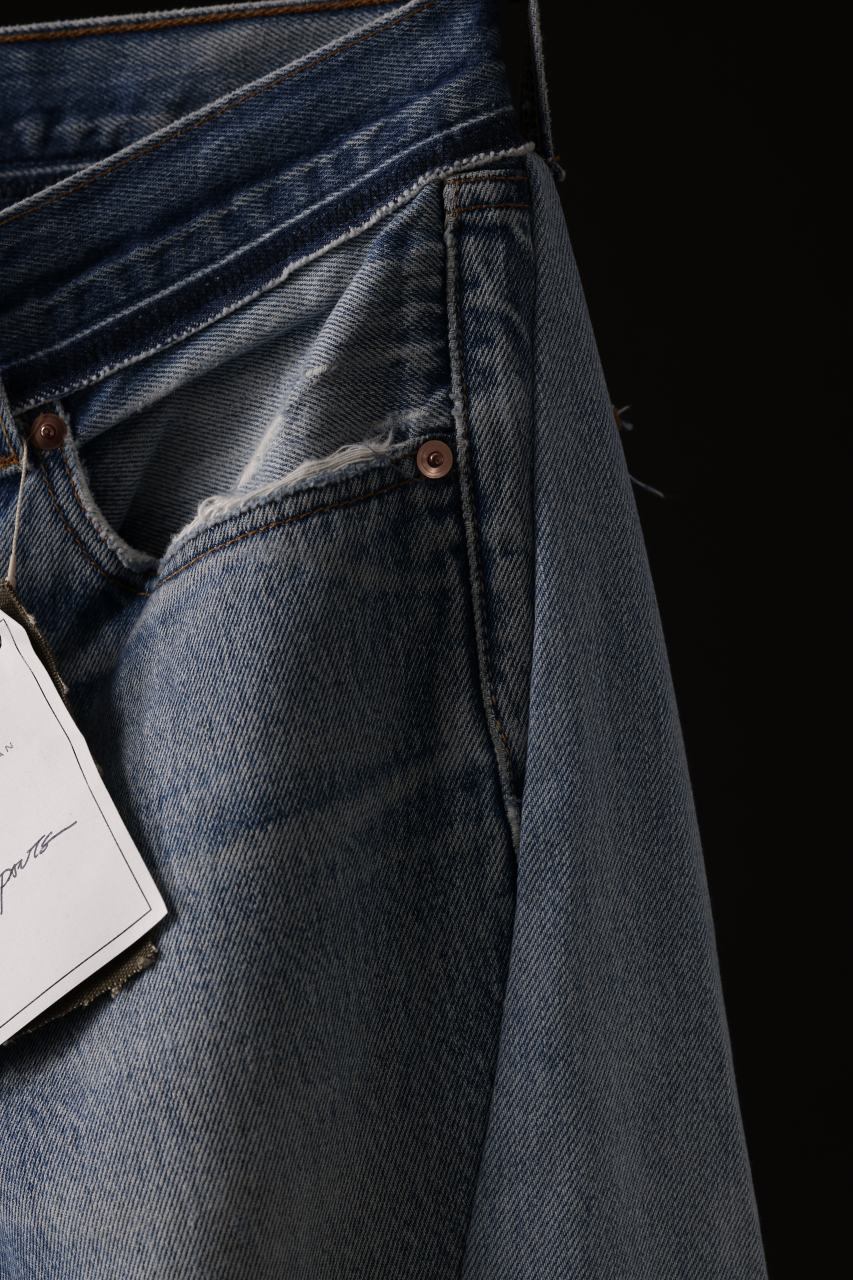 READYMADE DENIM PANTS (WIDE) / (BLUE #C) - Image 7