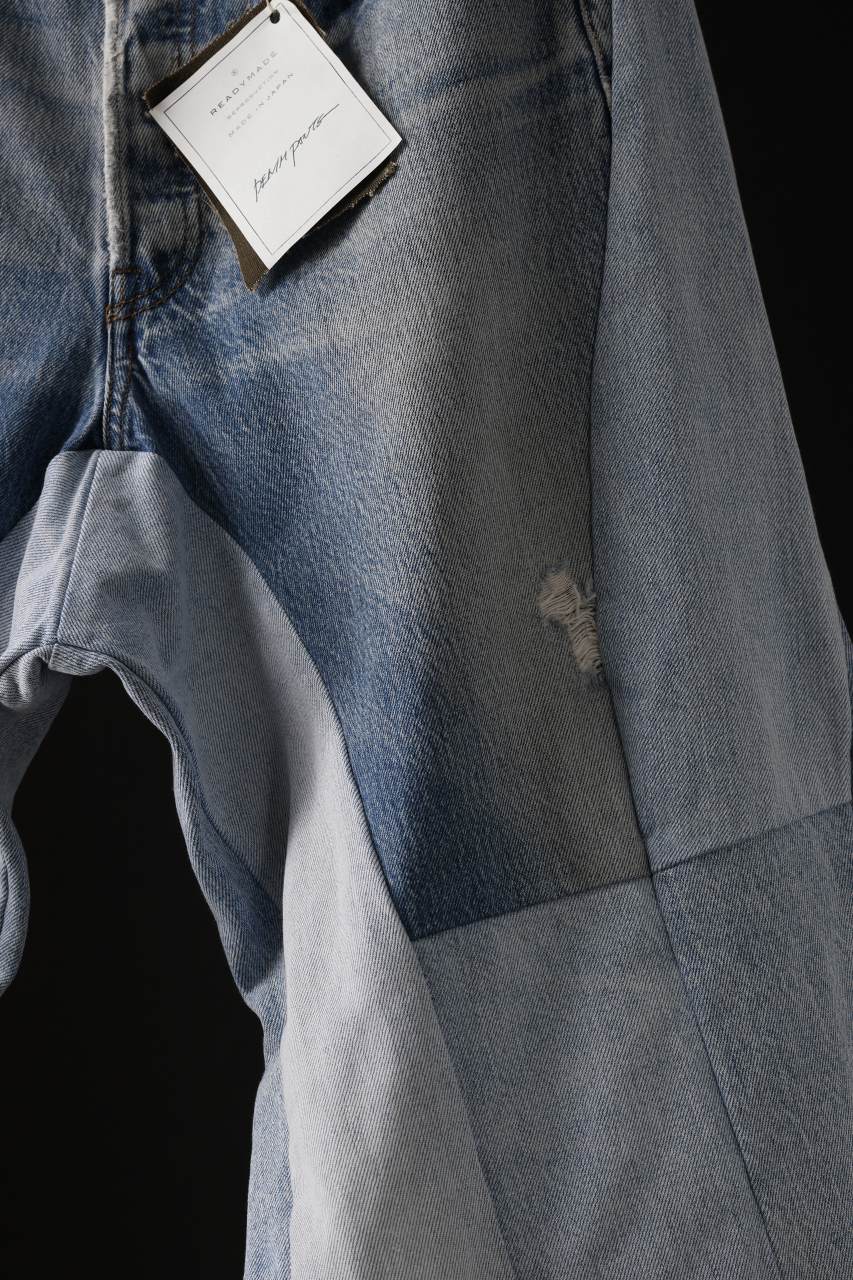 READYMADE DENIM PANTS (WIDE) / (BLUE #C) - Image 8