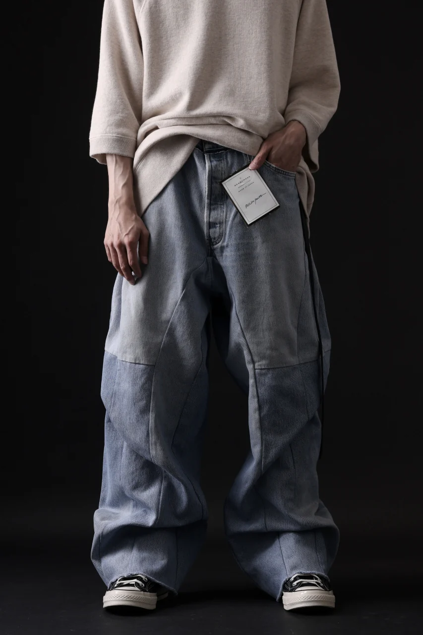 READYMADE DENIM PANTS (WIDE) / (BLUE #D) - Image 12